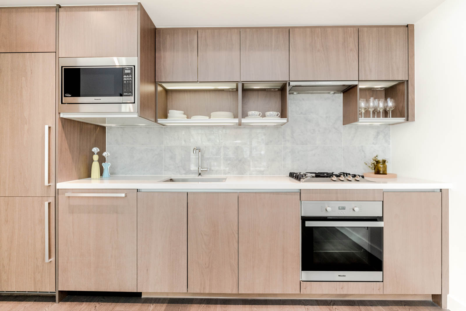 Light Wood Cabinetry at 68 Smithe Vancouver Rental Home