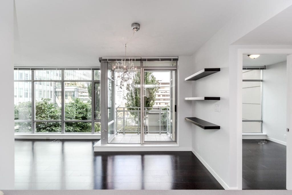 Dark Hardwood inside L'Hermitage Condo For Rent
