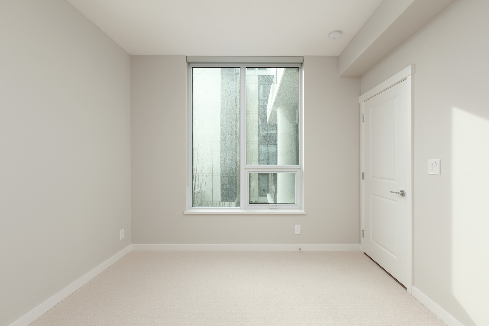 Newly-built bedroom in luxury Vancouver rental condo.
