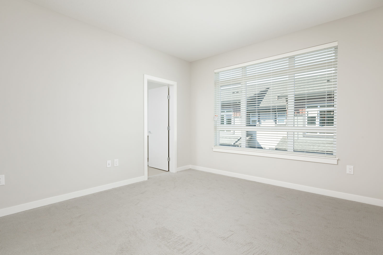 Bedroom inside Richmond luxury rental townhome.