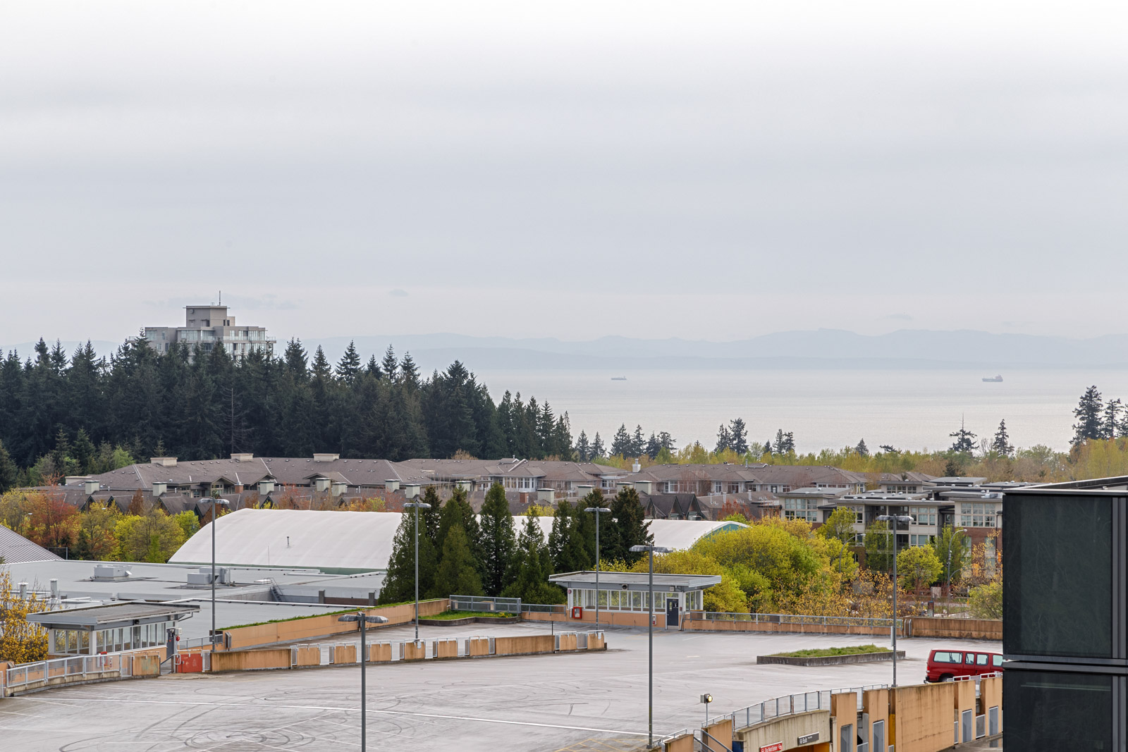 View from private balcony of UBC rental condo.