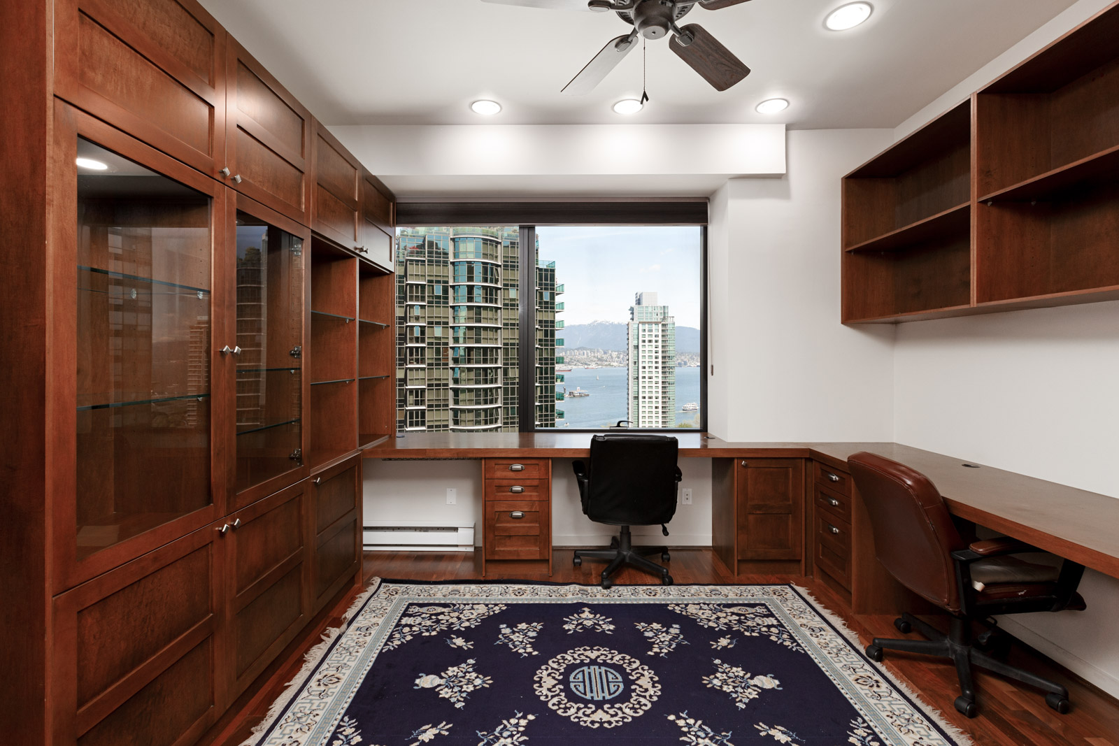 Home office with view in Coal Harbour
