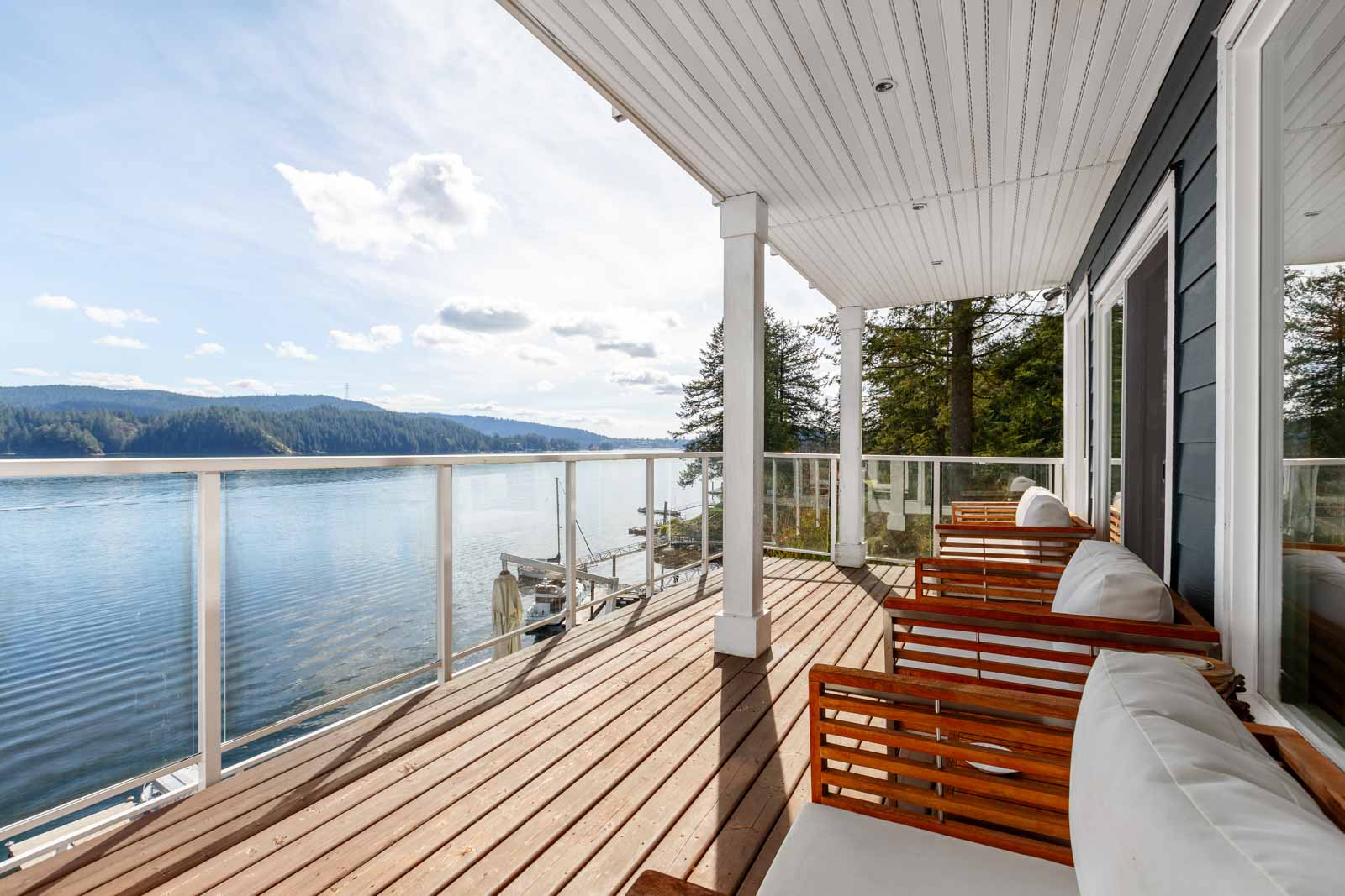 Waterfront views from North Vancouver rental home.