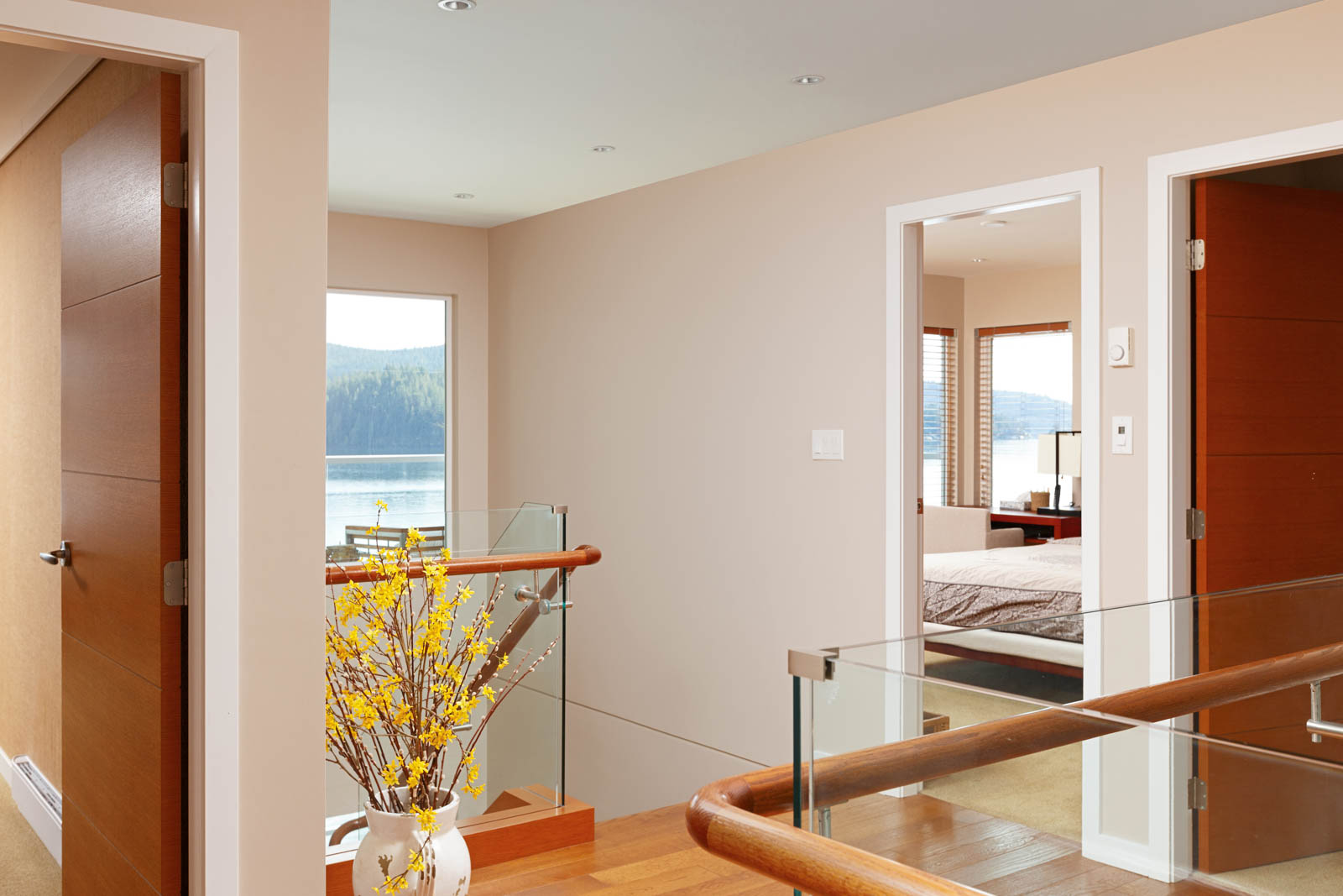 Upper floor landing of North Vancouver luxury rental.