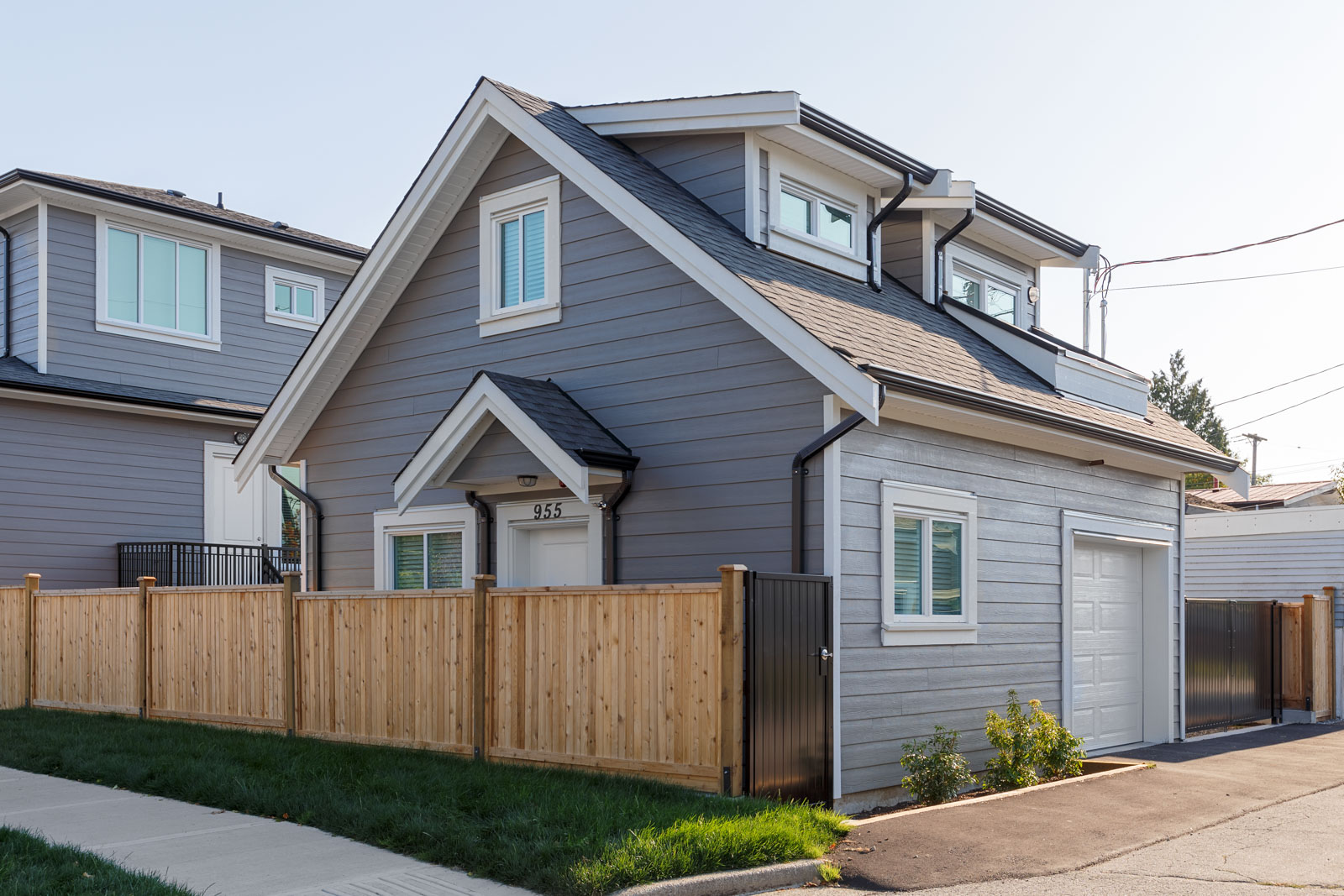 Exterior shot of Vancouver rental laneway home managed by Birds Nest Properties.