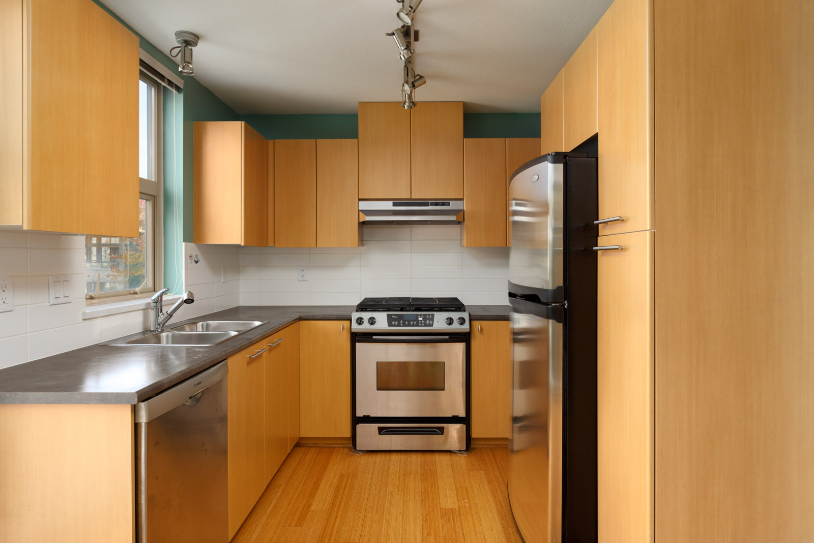 kitchen with stainless steel appliances in burnaby