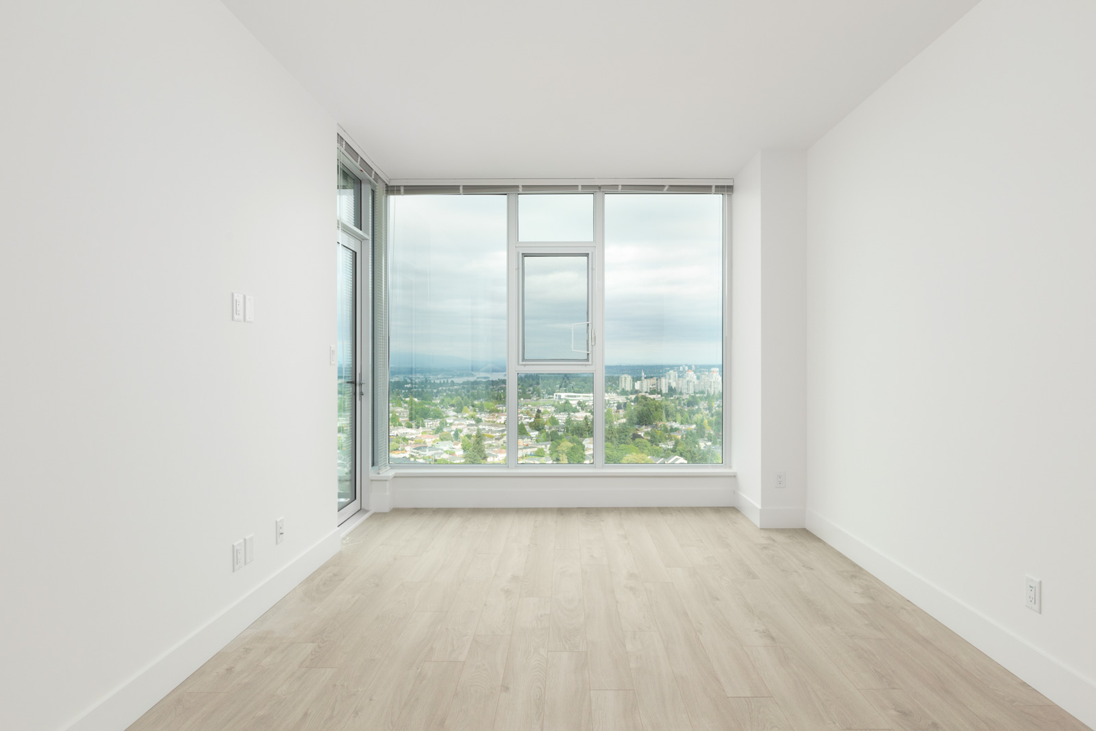 living room in rental condo in the Metrotown neighbourhood of Burnaby