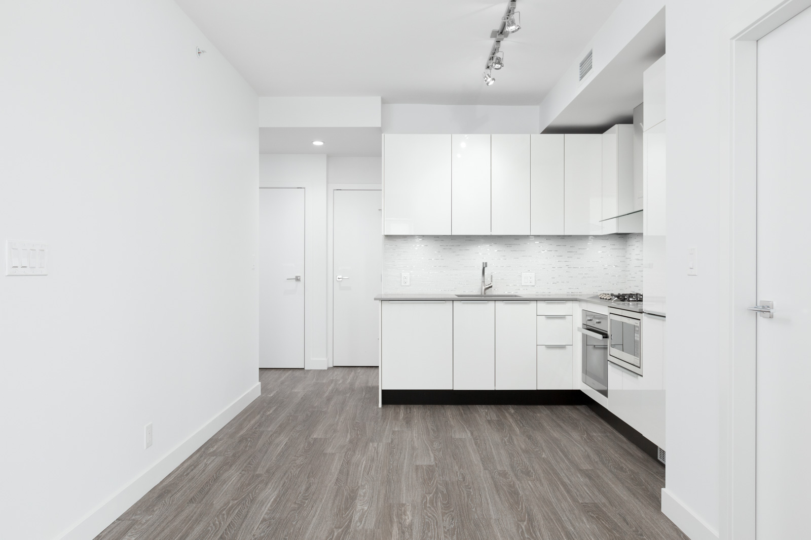 living room in rental condo in the Yaletown neighbourhood of Vancouver