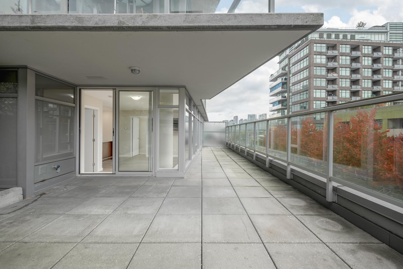 Huge balcony with ample of space and beautiful view of the city