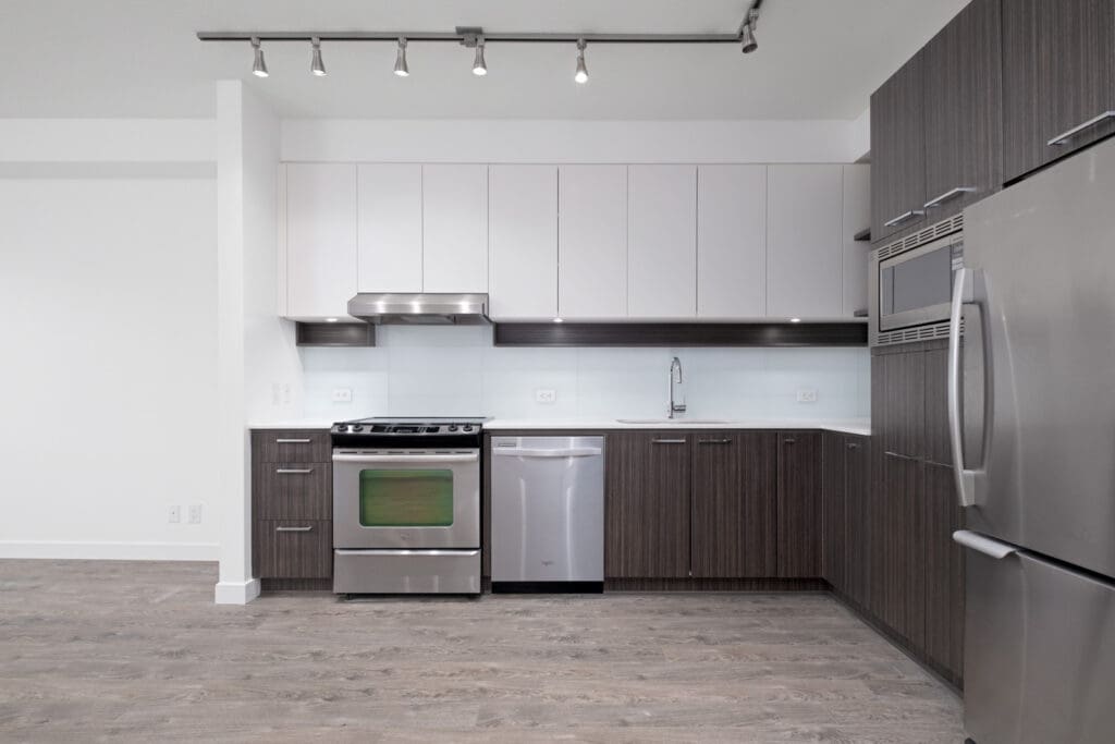 kitchen in rental condo with Birds Nest Properties property management in Coquitlam
