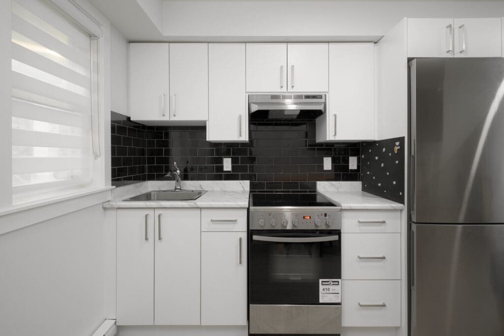 kitchen in rental condo with Birds Nest Properties property management in east vancouver