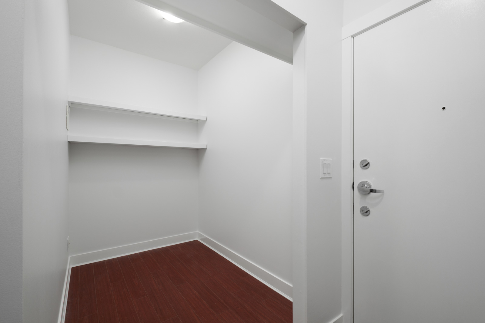 storage closet space in garden level apartment in alexandra house in shaughnessy of vancouver westside