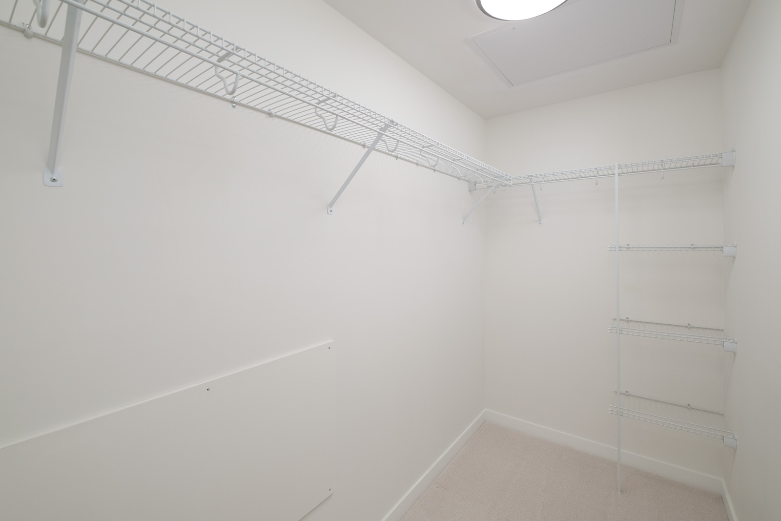 Spacious closet space in rental condo with Birds Nest Properties
