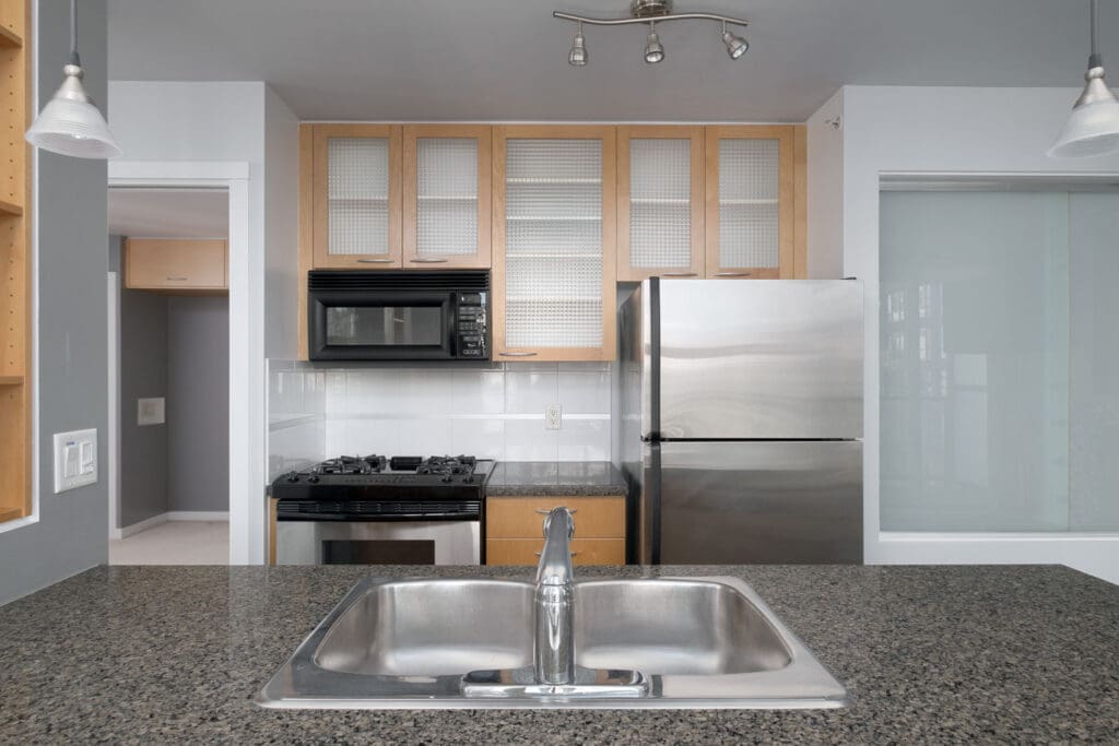 kitchen in rental condo with Birds Nest Properties property management in vancouver