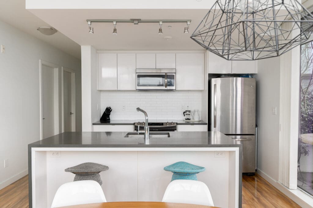 kitchen in rental condo with Birds Nest Properties property management in vancouver