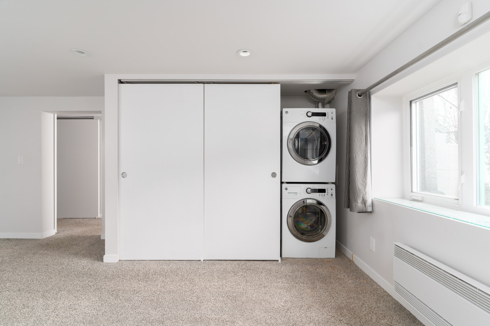 Basement suite equipped with washer and dryer in a basement suite managed by Birds Nest Properties