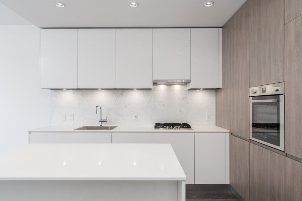 kitchen in rental condo with Birds Nest Properties property management in Burnaby