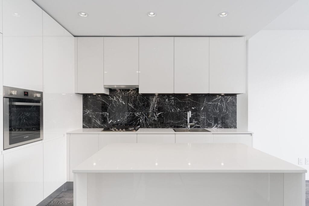kitchen in rental condo with Birds Nest Properties property management in Vancouver