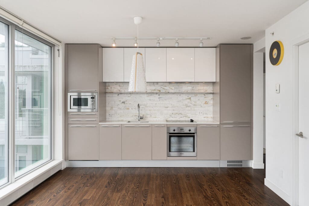 kitchen in rental house in the Marine Drive neighbourhood of Vancouver