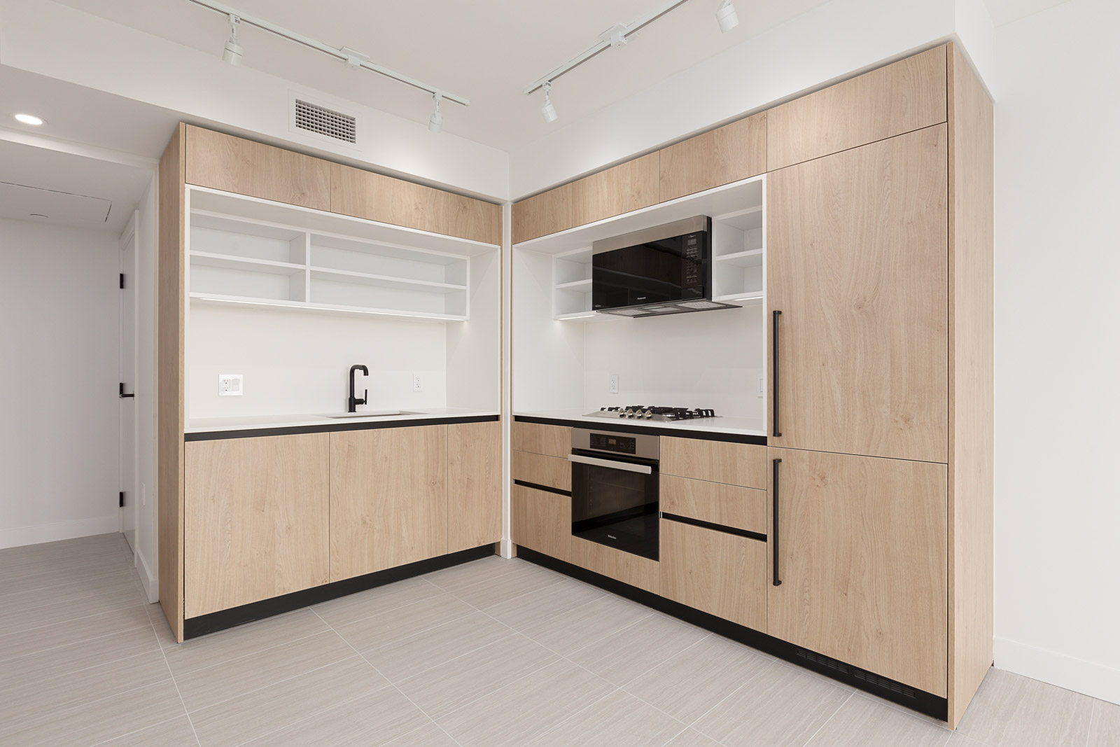 kitchen in rental condo at Linea in the Joyce neighbourhood of Vancouver