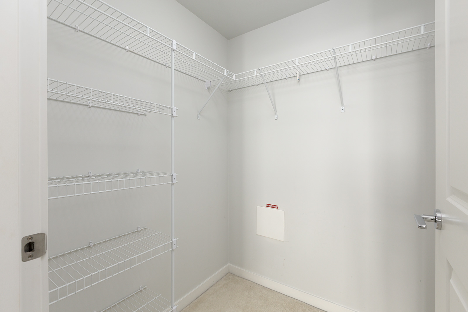 walk-in closet inside bedroom