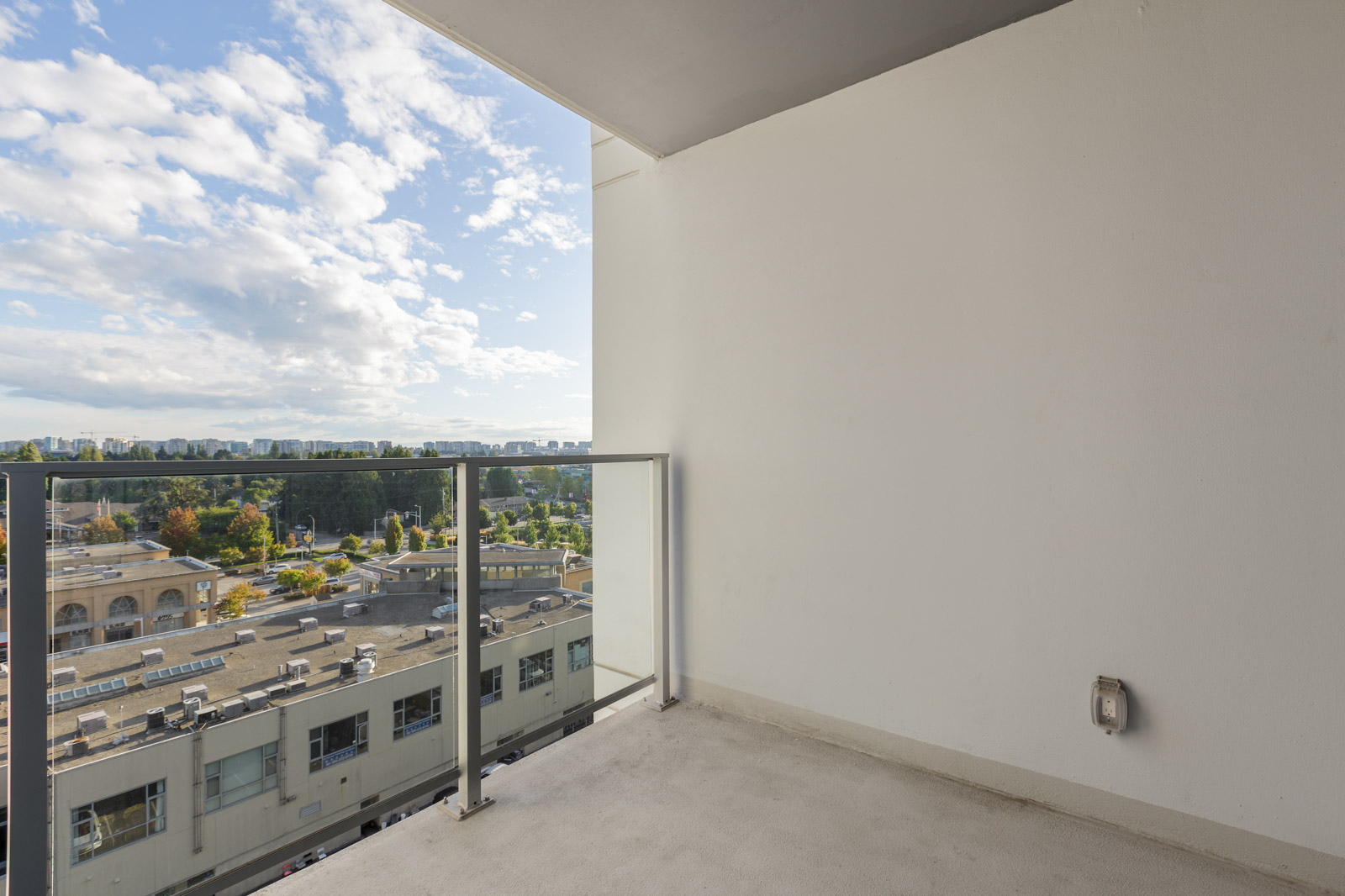 outside view from balcony of condo unit