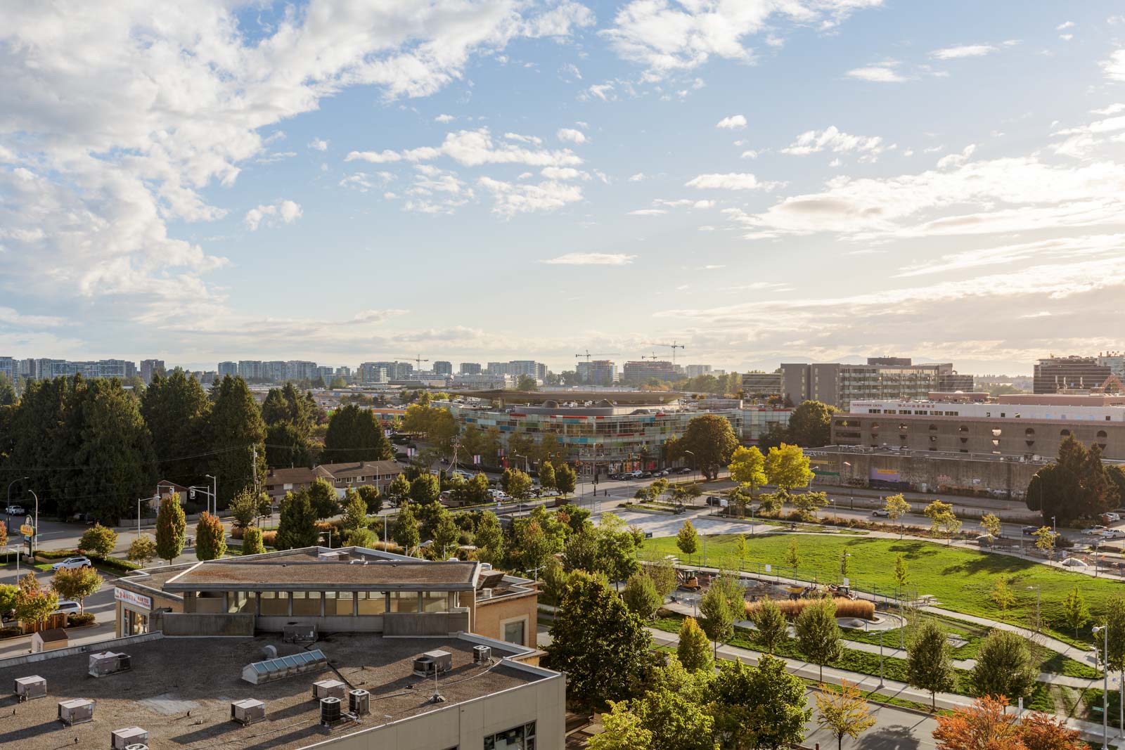 panorama view of downtown Richmond