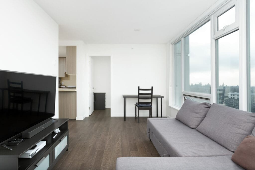 living room in suite managed by Birds Nest Properties