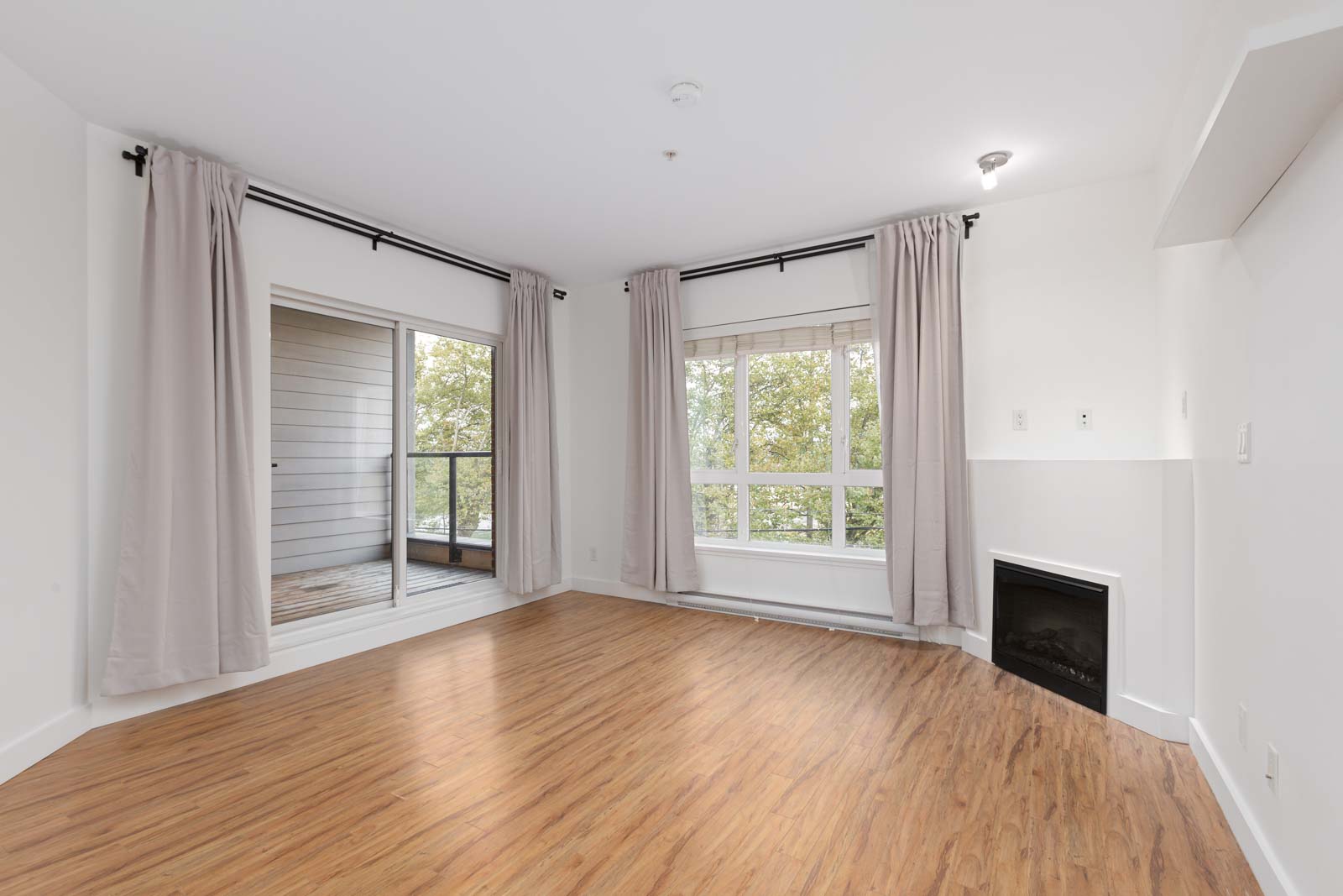 living room in Burnaby condo