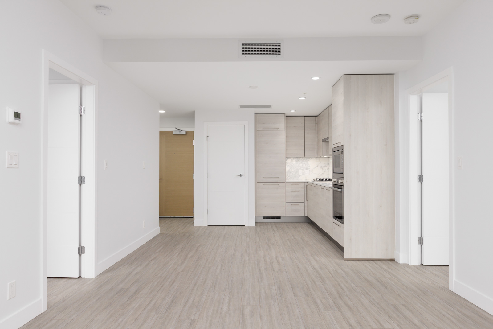 kitchen at Sun Tower 1 building in Burnaby’s Metrotown