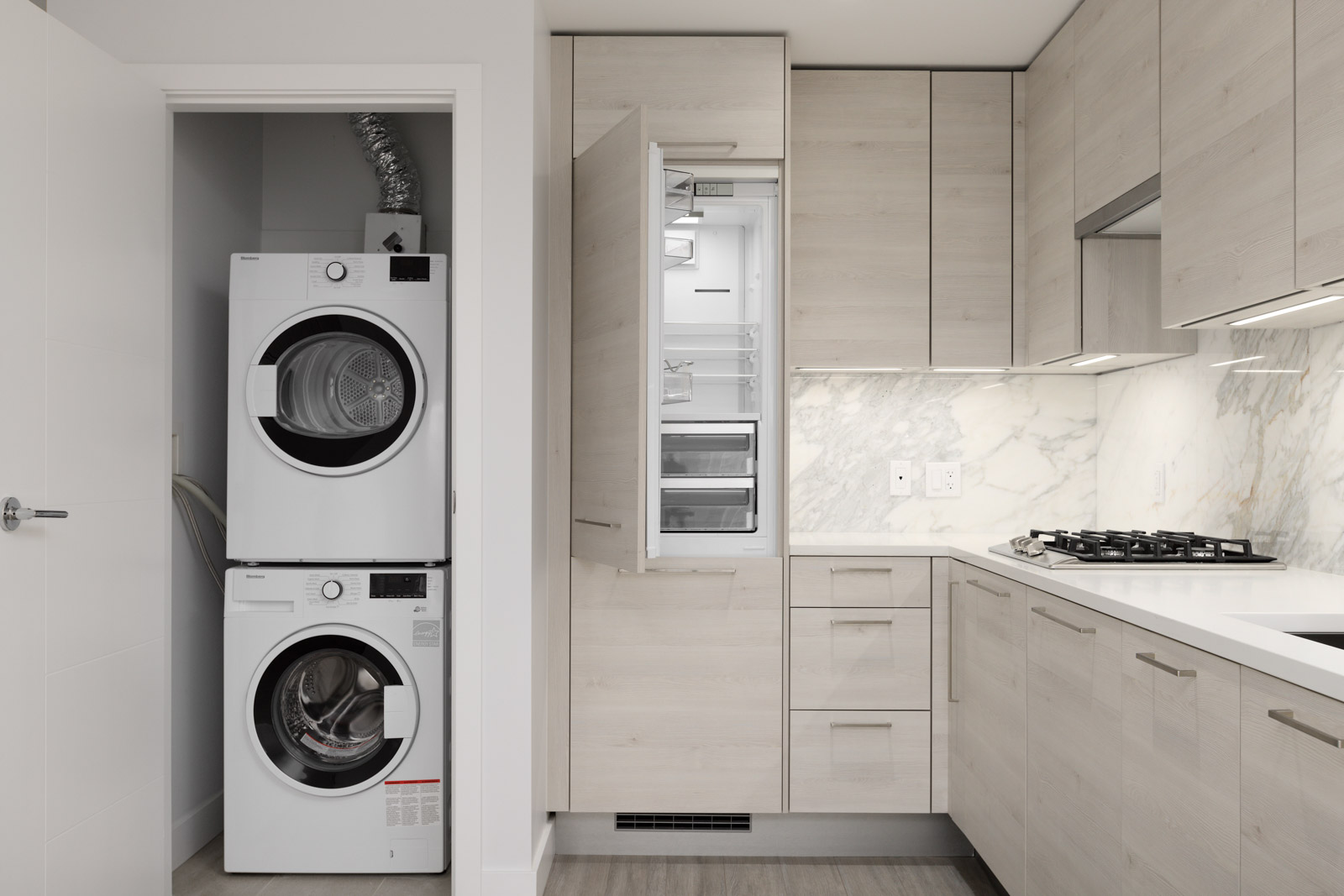 washer and dryer at Sun Tower 1 building in Burnaby’s Metrotown