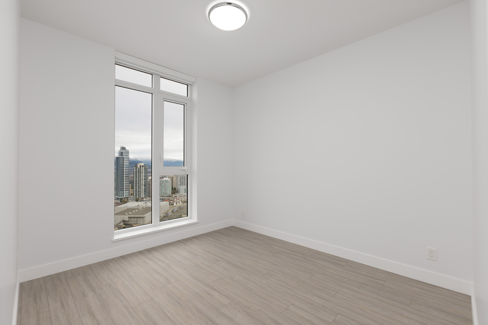 bedroom at Sun Tower 1 building in Burnaby’s Metrotown