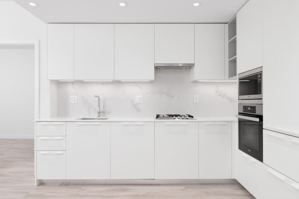 White Kitchen at the Polaris in Burnaby
