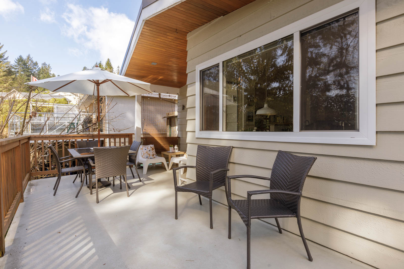back deck area